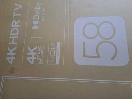 Jubail, Household Items, SAR 1300,  TCL LCD 58 Inch 4K HDR For Sale. Slightly Used Condition 100% With New Bracket