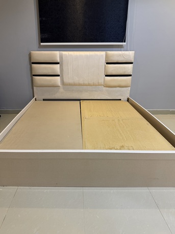 Al Rabwah, Furniture, SAR 350,  King Size Bed Frame (with No Mattress) For Sale.