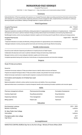 Al Aqiq, Job Seekers, Pharmacist