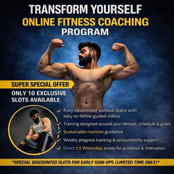 Haryana, Training, Best Online Fitness Coaching Program For Weight Loss & Muscle Gain
