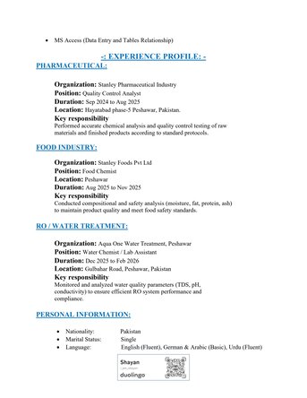 Al Urayja, Job Seekers, QC Chemist (Pharma), Pharmaceutical Analyst, Laboratory Analyst, HPLC, UV Visible, FTIR,