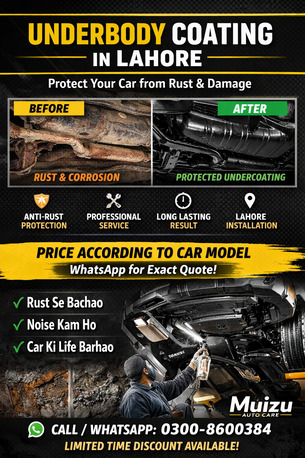 Lahore, Automotive, Underbody Coating Lahore | Anti Rust Protection | Car Coating Service