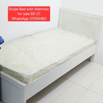 Manama, Furniture, BHD 27,  ✅️ Single Bed With Mattress 4 Sale In Good Condition With Delivery