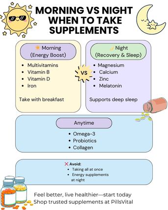 London, Health, Morning Vs Night: Best Time To Take Supplements
