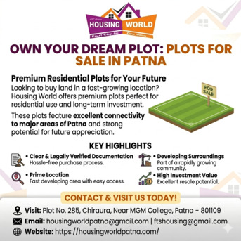 New Delhi, Residential Plots, INR 3000000,  15 Sq. Meter,  Best Deals On Plots For Sale In Patliputra Colony, Patna &ndash; Housing World
