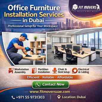 Abu Dhabi, Relocation, Office Furniture Installation Services In Dubai