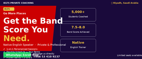 Riyadh, Lessons Offered, IELTS Private Training &mdash; Native English Speaker | Riyadh