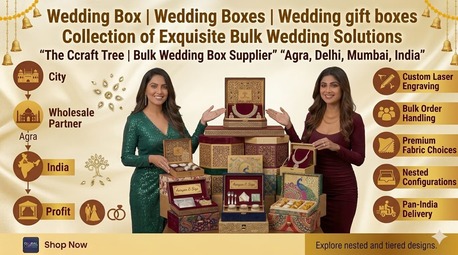 New Delhi, Clothing & Accessories, Wedding Boxes | Wedding Gift Boxes Wholesale | Designer Wedding Packaging
