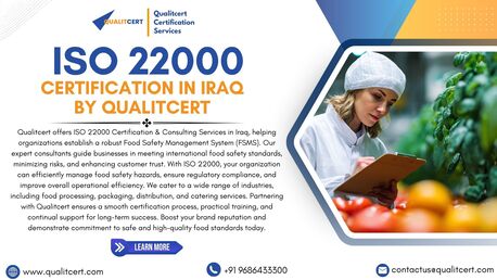 Erbil, Career Counseling, ISO 22000 Certification In Iraq: Strengthening Food Safety With Qualitcert