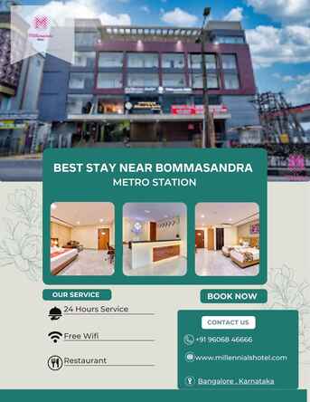 Bangalore, Travel, Best Stay Near Bommasandra Metro Station&mdash;Millennials Hotel