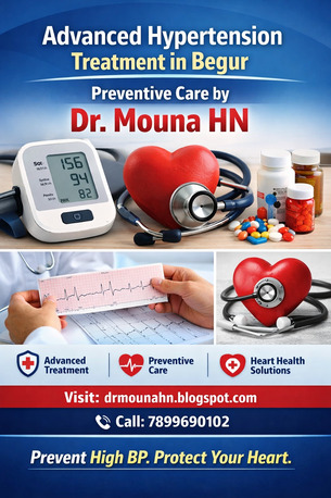 Bangalore, Health, Advanced Hypertension Treatment In Begur&ndash; Preventive Care By Dr. Mouna HN