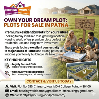 New Delhi, Residential Plots, INR 3000000,  15 Sq. Meter,  Best Investment Option: Plots Near AIIMS In Patna &ndash; Housing World