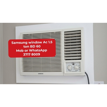 Manama, Air Conditioners, BHD 60,  🌍Samaung Window Ac 1.5 Ton In Good Condition For Sale With Delivery And Fixing