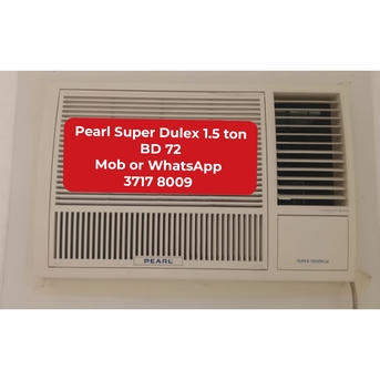 Manama, Air Conditioners, BHD 72,  🌍Pearl Super Dulex Window Ac 1.5 Ton In Good Condition For Sale With Delivery And Fixing