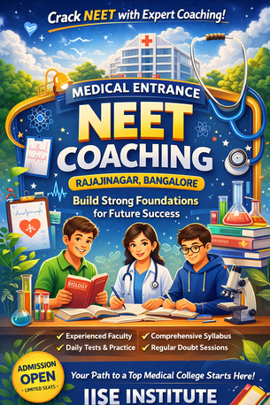 Bangalore, Business, Best NEET Coaching In Rajajinagar For Top Results 2026 Plan
