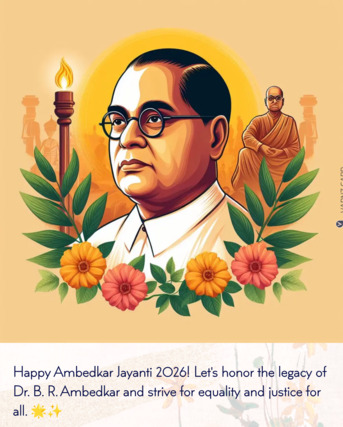 Mumbai, Creative, Best Ambedkar Jayanti Greeting Messages For Social Media Sharing