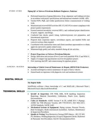 Jubail, Job Seekers, QC Piping Inspector (MEP) /Mechanical QC