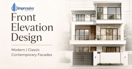 Haryana, Interior Design, Contemporary Front Elevation Design For Modern Living
