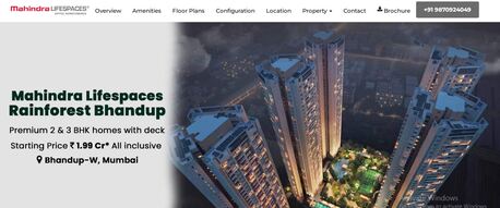 Mumbai, Real Estate, Mahindra Lifespaces Rainforest Bhandup &ndash; Affordable Luxury 1, 2 & 3 BHK Homes