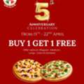 5 Years Celebration - BOGO On Regular To Monster Pizzas