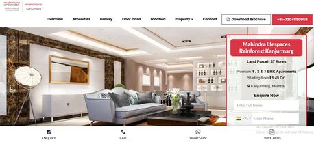 Mumbai, Real Estate, Mahindra Lifespaces Rainforest Kanjurmarg &ndash; Elegant 1, 2 & 3 BHK Residences