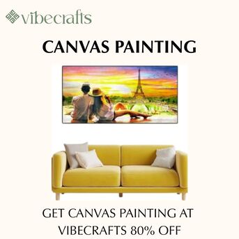 Noida, Furniture, INR 2600,  Canvas Painting &ndash; Elegant Wall Art By Vibecrafts