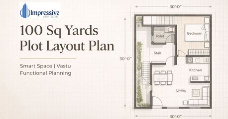 Haryana, Interior Design, 100 Sq Yards House Plan With Smart Layout Design