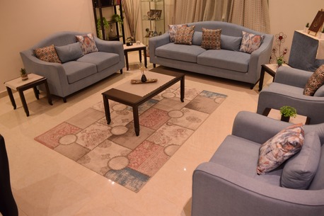 Sulai, Furniture, SAR 5700,  7 Seater SOFA Set [1+1+2+3] (HOME Box) ~~~ For SALE !!