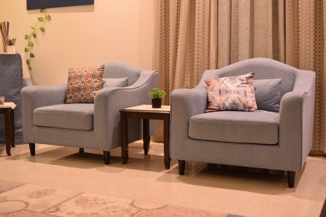 Sulai, Furniture, SAR 5700,  7 Seater SOFA Set [1+1+2+3] (HOME Box) ~~~ For SALE !!