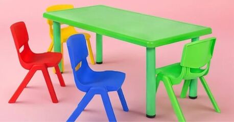 New Delhi, Furniture, Kids Study Chair And Table Set For Learning | VJ Interior