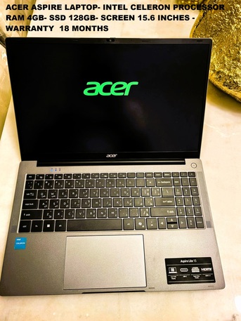 Riyadh, Computers, SAR 849,  2025 Latest Model Acer Laptop- Intel Pro- Ram 4GB - Warranty 18 Months- Windows 11- Slim