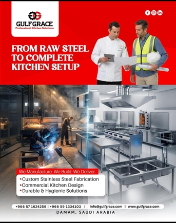Dammam, Jobs, We Manufacture Kitchen Equipment, Hotel Cafeteria Equipment, And Type Of Ss Works