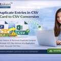 Avoid Duplicate Entries In CSV During VCard To CSV Conversion