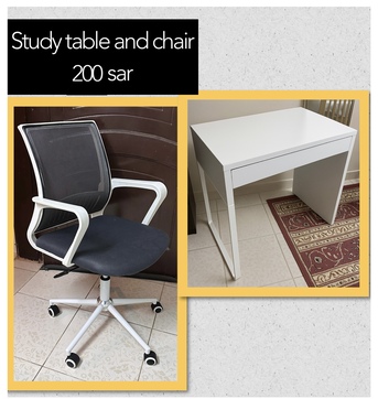 Tabuk City, Furniture, SAR 1,  Study Table Chair/foldable Wardrobe/wall Cabinet/carpet
