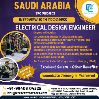 Mumbai, Jobs, Electrical Design Engineer