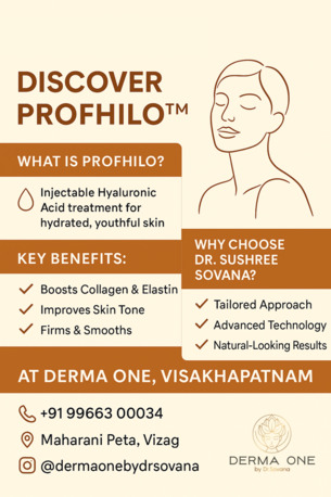 Visakhapatnam, Health, Rewind Clock With Anti Aging Profhilo- Derma One Clinic