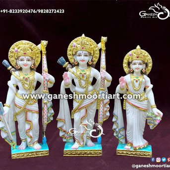 Jaipur, Clothing & Accessories, INR 21000,  Buy Religious Ram Darbar Marble Statue Online