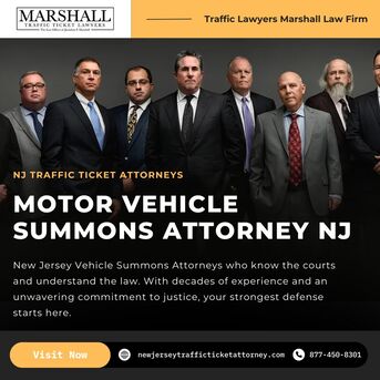 New York, Legal, Trusted Traffic Lawyers Across New Jersey - Marshall Law Firm