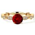USD 3646,  Premium Natural Ruby Engagement Rings With Diamonds