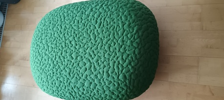 Prague, Furniture, CZK 65000,  Ligne Roset Ploum &ndash; Large High-back Version In MOBY/Grass + Matching Ottoman