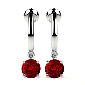 New York, Jewelry, USD 3531,  Shop AAAA Quality 0.89 Cttw Ruby Stud Earrings For Women At GemsNY
