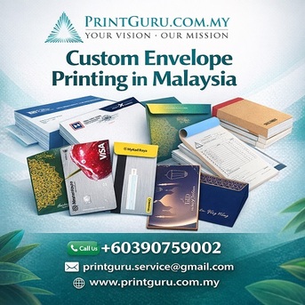 Kuala Lumpur, Printing, Premium Custom Envelope Printing Malaysia For Business Branding