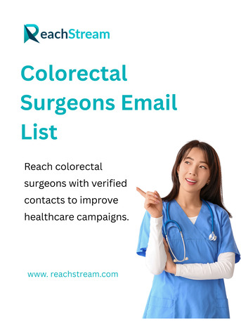 Melbourne, Software, Scale Marketing Via Colorectal Surgeons Email List