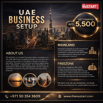 Dubai, Business, Strategic Business Setup Partner 2026 &ndash; Freezone & Mainland Expert | The Nu Start