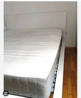 Al Malaz, Furniture, SAR 500,  Ikea Bed With Mattress 160*200