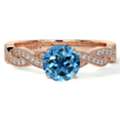 USD 1465,  Swiss Topaz Prong Set Women's Engagement Rings Online