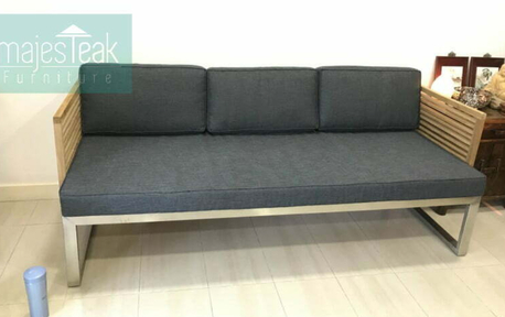Kuala Lumpur, Furniture, MYR 3200,  Stainless Steel Teak Daybed