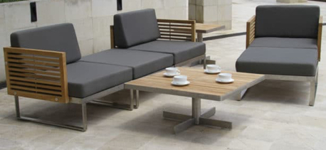 Kuala Lumpur, Furniture, MYR 3200,  Stainless Steel Teak Daybed