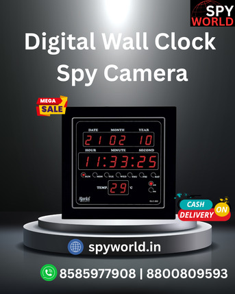 New Delhi, Electronics, INR 5999,  Digital Wall Clock Spy Camera Dealer In Delhi &ndash; Spy World