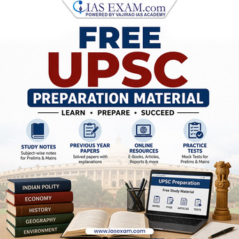 New Delhi, Education, Free UPSC Preparation Material For Prelims & Mains
